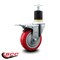 Service Caster 4'' Red Poly Swivel 1-7/8'' Expanding Stem Caster Total Lock Brake SCC-EXTTL20S414-PPUB-RED-178 - alternate 3